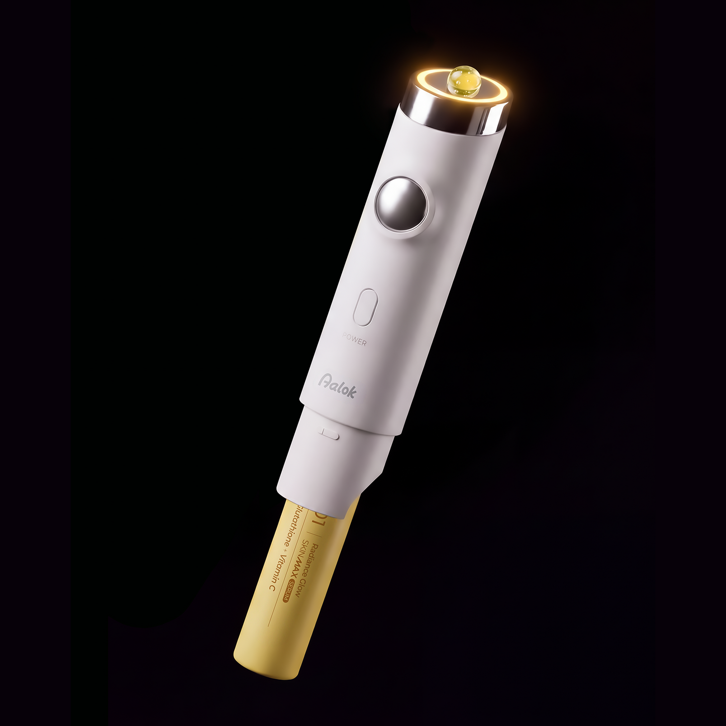 Aalok SKINMAX Facial Device and 01 Radiance Glow SKINMAX Serum Set: Niacinamide, Glutathione, Vitamin C  –  For Brightening and Uneven Tone