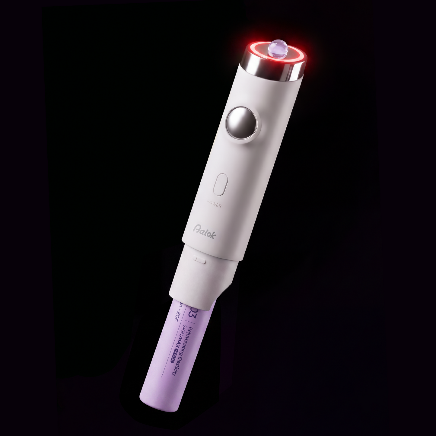 Aalok SKINMAX Facial Device and 03 Rejuvenating Elasticity SKINMAX Serum Set: PDRN, Collagen, EGF – For Firming and Resilience